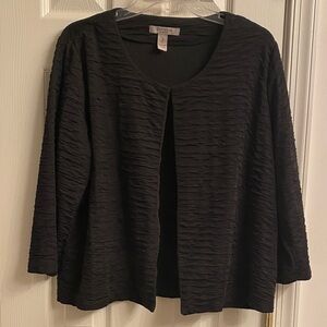 Chico's Black Textured Cardigan